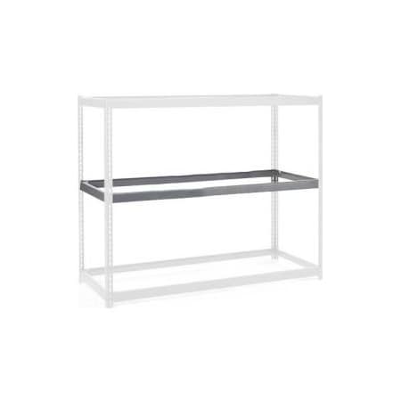 Global Equipment Additional Level For Wide Span Rack 48"Wx24"D No Deck 1200 Lb Capacity, Gray 716251